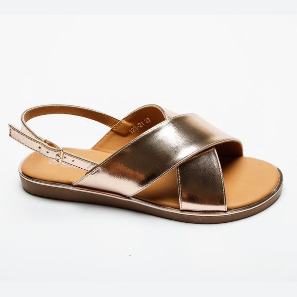 SHOES Tilde dam sandal 123-21 Restudsalg Champagne