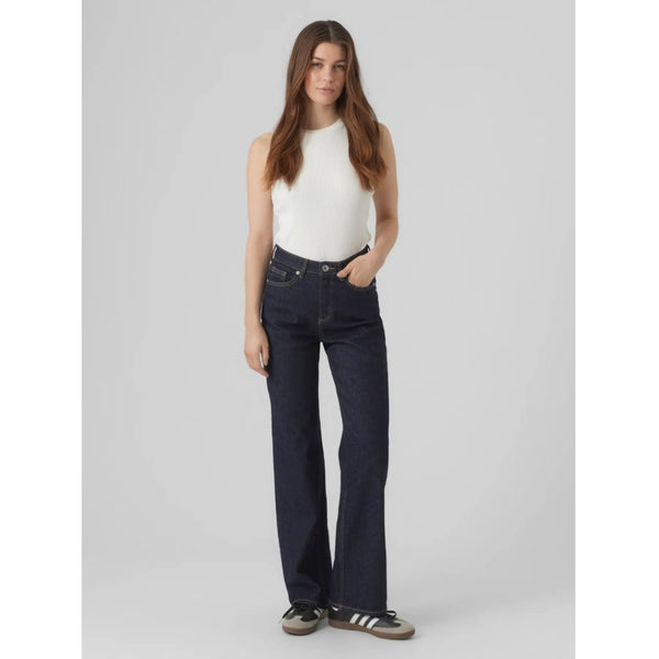 Vero Moda VERO MODA DAMJEANS VMTESSA Jeans Dark Blue Denim Rinse