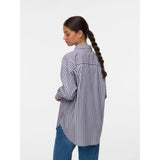 Vero Moda VERO MODA DAMSKJORTA AWPARINA Shirt Allure ZINFANDEL/BIRCH