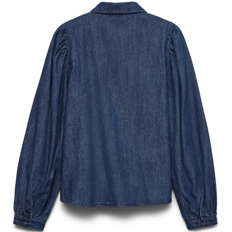 Vero Moda VERO MODA DAMSKJORTA VMNILY Shirt Dark Blue Denim