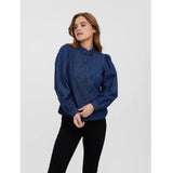 Vero Moda VERO MODA DAMSKJORTA VMNILY Shirt Dark Blue Denim