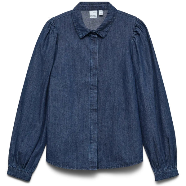 Vero Moda VERO MODA DAMSKJORTA VMNILY Shirt Dark Blue Denim