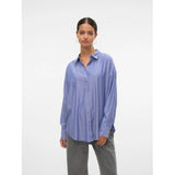 Vero Moda VERO MODA DAMSKJORTA VMNORA Shirt Marlin Stripes Bright White