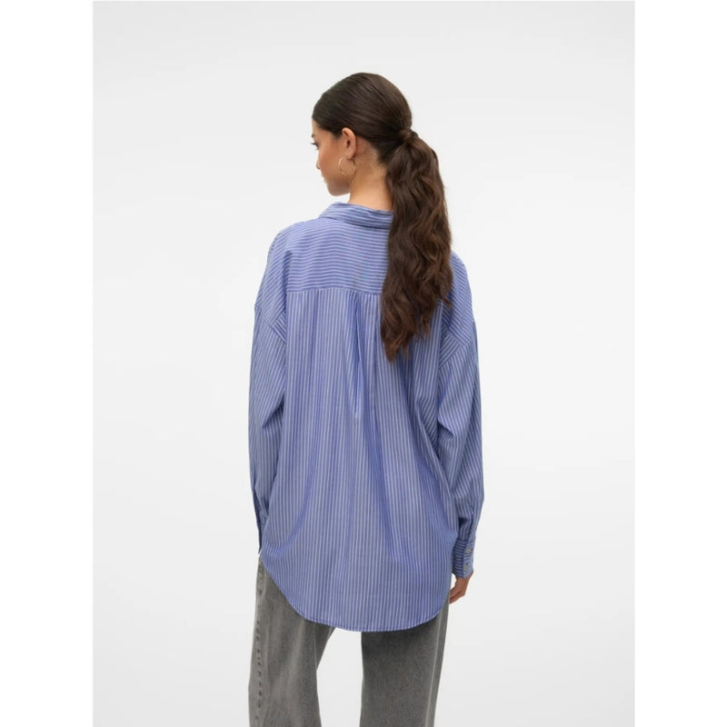 Vero Moda VERO MODA DAMSKJORTA VMNORA Shirt Marlin Stripes Bright White