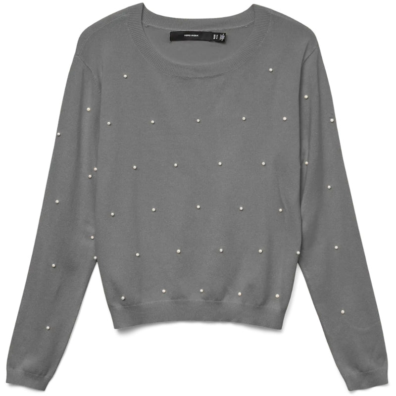 Vero Moda VERO MODA DAM BLOUSE VMGLORY Pullover Medium grey melange