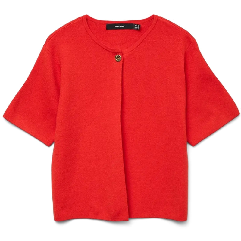 Vero Moda VERO MODA DAM KARDIGAN VMGOLD Cardigan Fiery Red