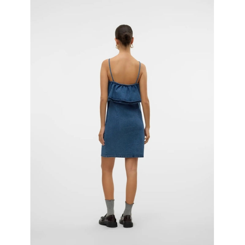 Vero Moda VERO MODA DAM KLÄNNING VMANNY Dress Medium blue denim