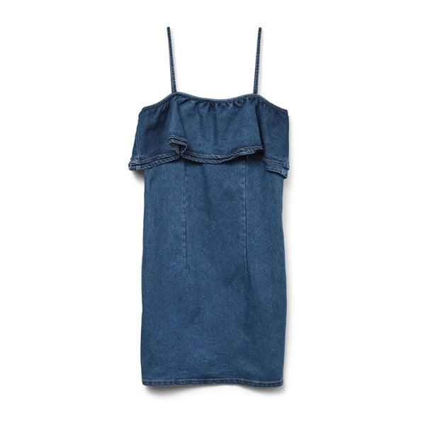 Vero Moda VERO MODA DAM KLÄNNING VMANNY Dress Medium blue denim