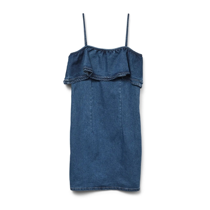 Vero Moda VERO MODA DAM KLÄNNING VMANNY Dress Medium blue denim