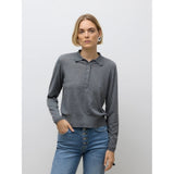 Vero Moda VERO MODA DAM POLO AWSIKITA Polo Medium grey melange