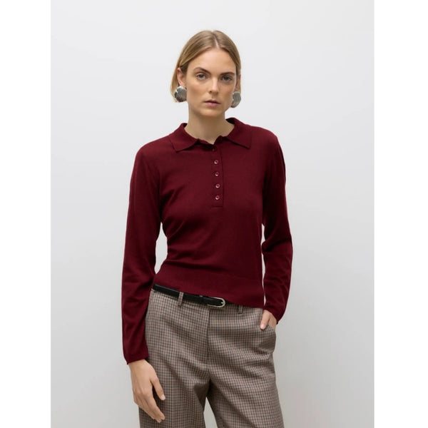 Vero Moda VERO MODA DAM POLO AWSIKITA Polo Zinfandel