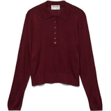 Vero Moda VERO MODA DAM POLO AWSIKITA Polo Zinfandel
