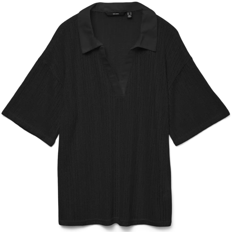 Vero Moda VERO MODA DAM POLO TOP VMCAILEY Shirt Black