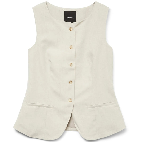 Vero Moda VERO MODA DAM VÄST VMMIKELA Vest Birch Melange