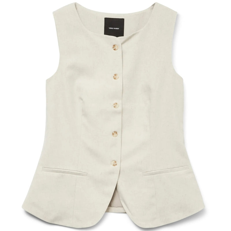 Vero Moda VERO MODA DAM VÄST VMMIKELA Vest Birch Melange