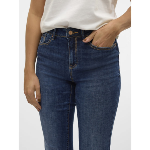 Vero Moda VERO MODA Dam Jeans VMFlash Jeans Dark Blue Denim