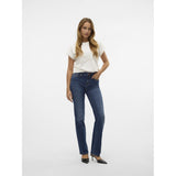 Vero Moda VERO MODA Dam Jeans VMFlash Jeans Dark Blue Denim