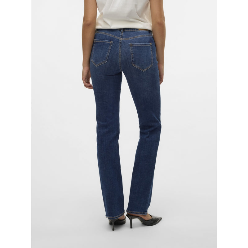 Vero Moda VERO MODA Dam Jeans VMFlash Jeans Dark Blue Denim