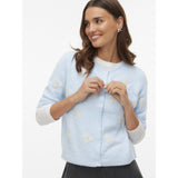 Vero Moda VERO MODA Dam Kofta VMDoffy Cardigan Cashmere Blue W. WHITE CHERRIES