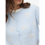 Vero Moda VERO MODA Dam Kofta VMDoffy Cardigan Cashmere Blue W. WHITE CHERRIES