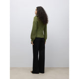 Vero Moda VERO MODA Dam Pullover Awulla LS High Half-Zip Knit Knit calliste green