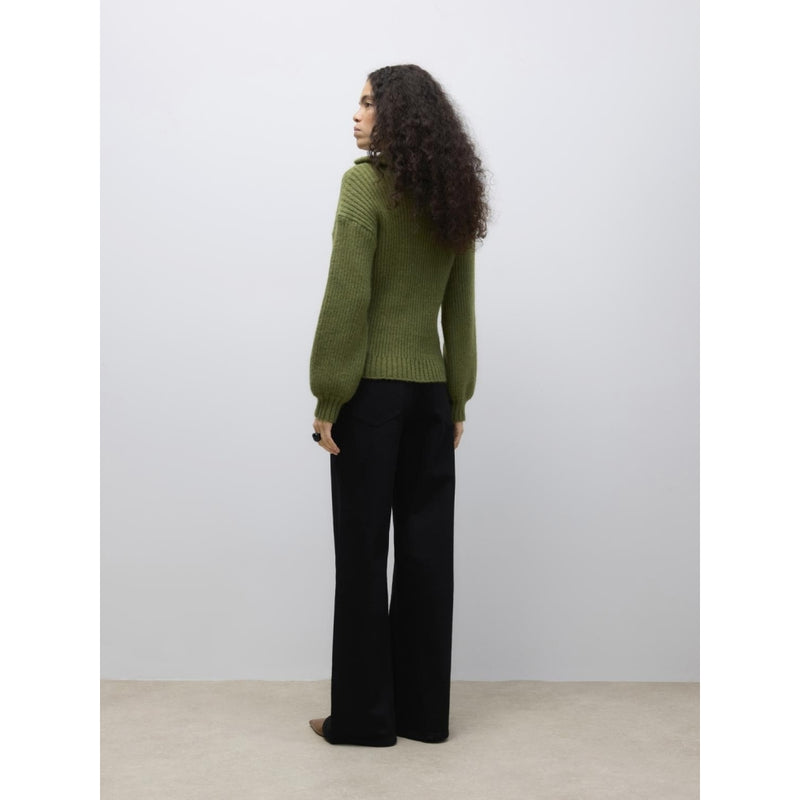 Vero Moda VERO MODA Dam Pullover Awulla LS High Half-Zip Knit Knit calliste green