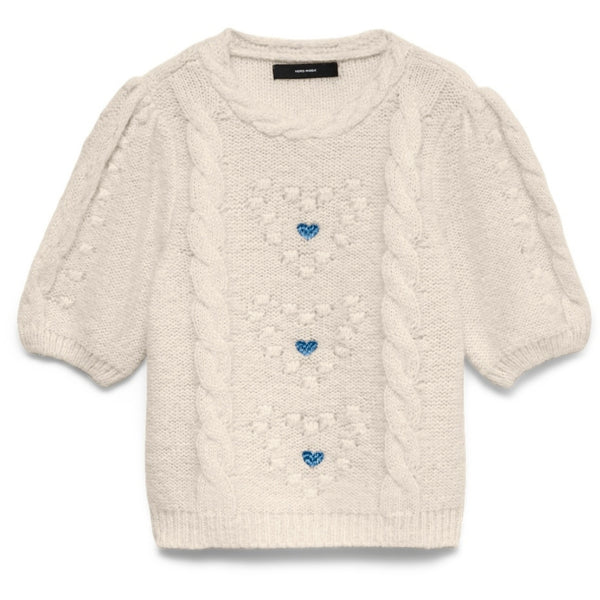 Vero Moda VERO MODA Dam Pullover VMCloud Pullover Birch BLUE HEART