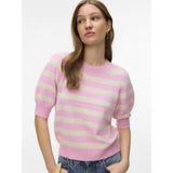 Vero Moda VERO MODA Dam Pullover VMDoffy Knit Bonbon BIRCH