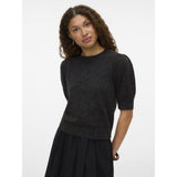 Vero Moda VERO MODA Dam Pullover VMDoffy Knit Chocolate Torte BLACK MELANGE