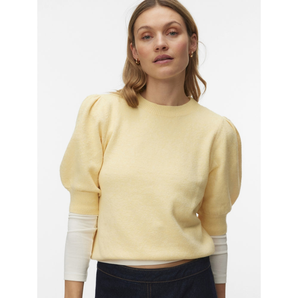 Vero Moda round neck knitted sweater in pink Vero Moda round neck knitted sweater in pink