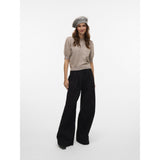Vero Moda VERO MODA Dam Pullover VMDoffy Knit Moon Rock MELANGE
