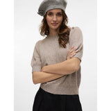Vero Moda VERO MODA Dam Pullover VMDoffy Knit Moon Rock MELANGE