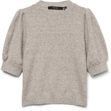 Vero Moda VERO MODA Dam Pullover VMDoffy Knit Moon Rock MELANGE