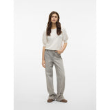 Vero Moda VERO MODA Dam Pullover VMDoffy Knit Snow White MELANGE