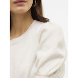 Vero Moda VERO MODA Dam Pullover VMDoffy Knit Snow White MELANGE