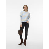 Vero Moda VERO MODA Dam Pullover VMDoffy Knit Cashmere Blue BIRCH