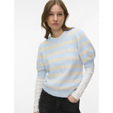 Vero Moda VERO MODA Dam Pullover VMDoffy Knit Cashmere Blue BIRCH