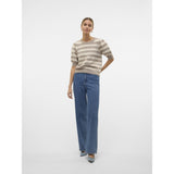 Vero Moda VERO MODA Dam Pullover VMDoffy Knit Moon Rock BIRCH