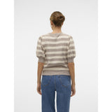 Vero Moda VERO MODA Dam Pullover VMDoffy Knit Moon Rock BIRCH