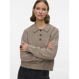 Vero Moda VERO MODA Dam Pullover VMExciting Pullover Silver Mink Melange