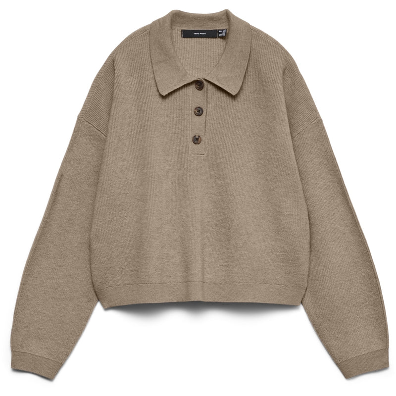 Vero Moda VERO MODA Dam Pullover VMExciting Pullover Silver Mink Melange