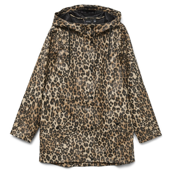 Vero Moda VERO MODA Dam Regnjacka VMMALOU Jacket Irish Cream AOP:LEO