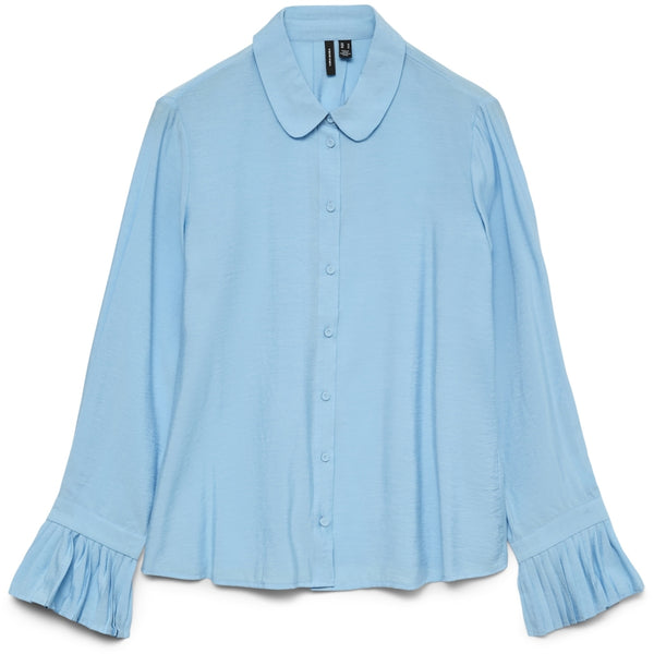 Vero Moda VERO MODA Dam Skjorta VMPlissi Shirt Alaskan Blue