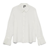 Vero Moda VERO MODA Dam Skjorta VMPlissi Shirt Snow white