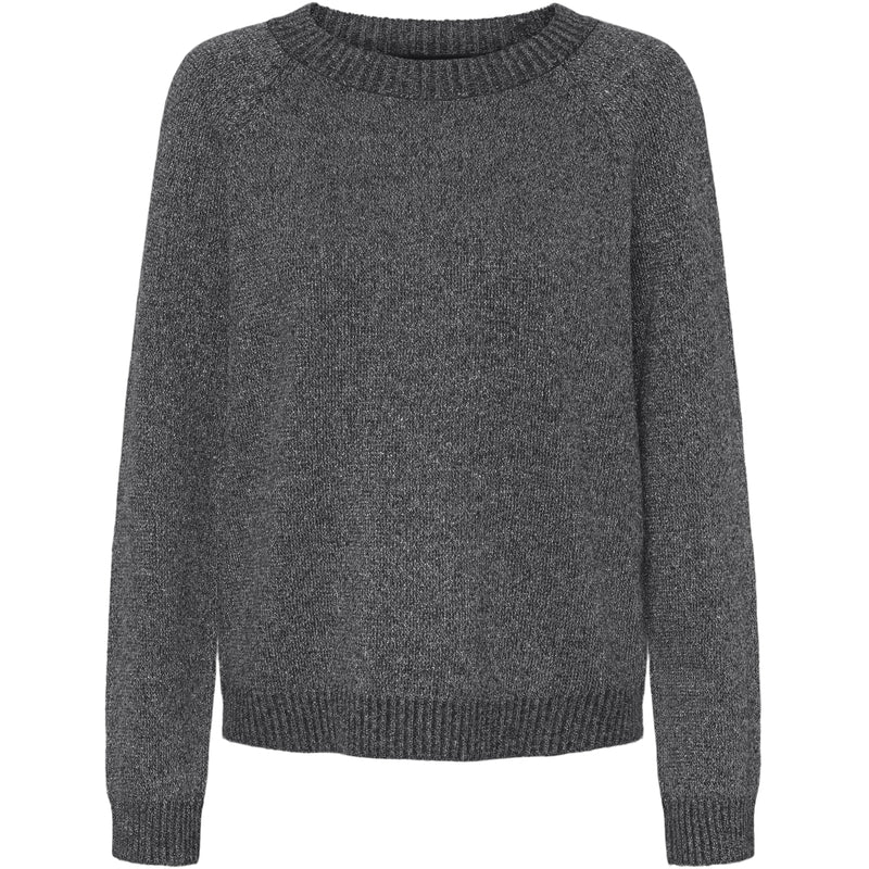 Vero Moda VERO MODA Dam Tröja VMDoffyshine Blouse Asphalt Silver Lurex