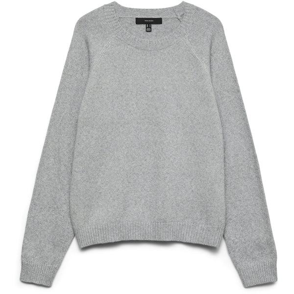 Vero Moda VERO MODA Dam Tröja VMDoffyshine Blouse Light Grey Melange Silver Lurex