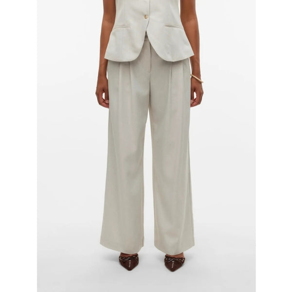 Vero Moda VERO MODA KVINNA BYXOR VMMIKELA Pant Birch Melange