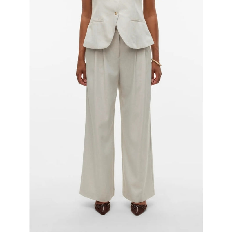 Vero Moda VERO MODA KVINNA BYXOR VMMIKELA Pant Birch Melange