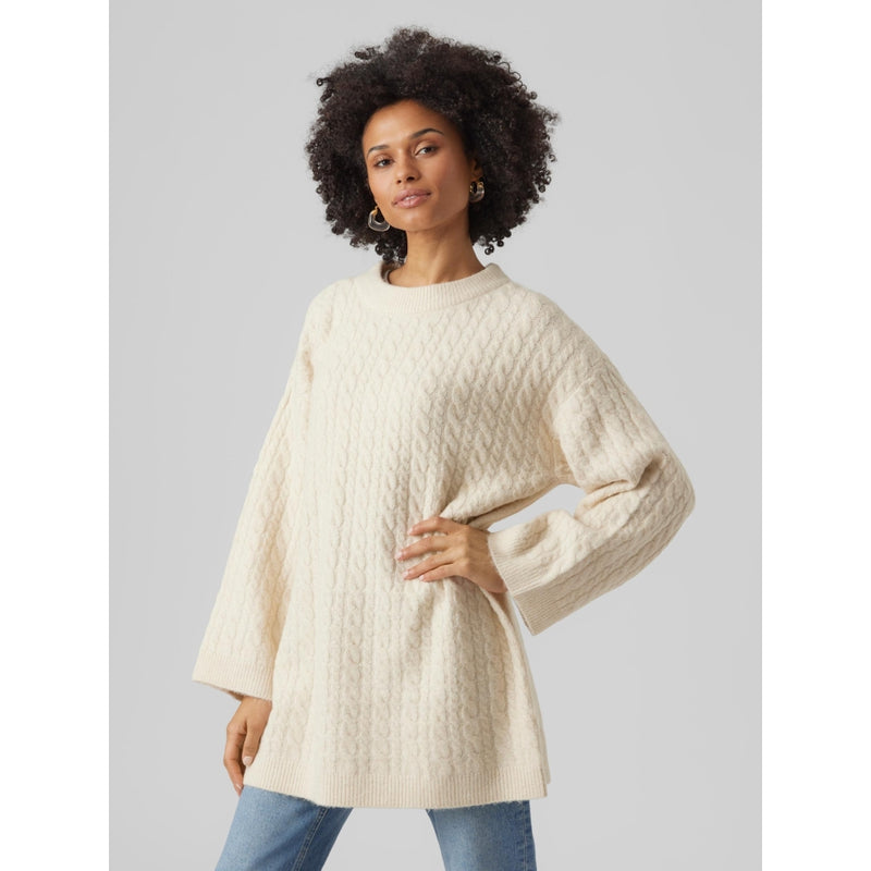 Vero Moda VERO MODA dam PULLOVER VMHEIDI Pullover Birch Melange