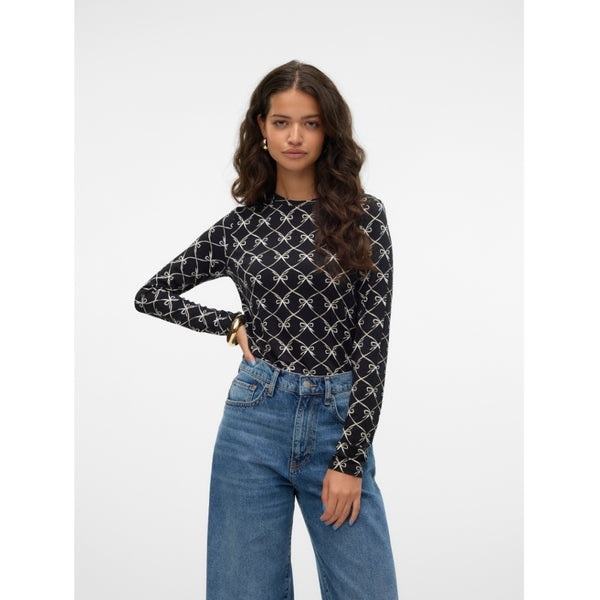 Vero Moda VERO MODA dam blus VMALBERTE Blouse Black CILIA